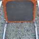Set of 6 designer chairs from the 70s orange fabrics and chrome tubes