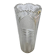 Antique cut crystal vase with a scalloped edge, decorated with palmettes.