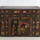Antique chest painted in pine wood – China, around 1900