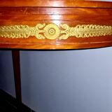 Half-moon console table mahogany empire