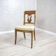 Set of 2 Ash Chairs in White Upholstery, 1950s