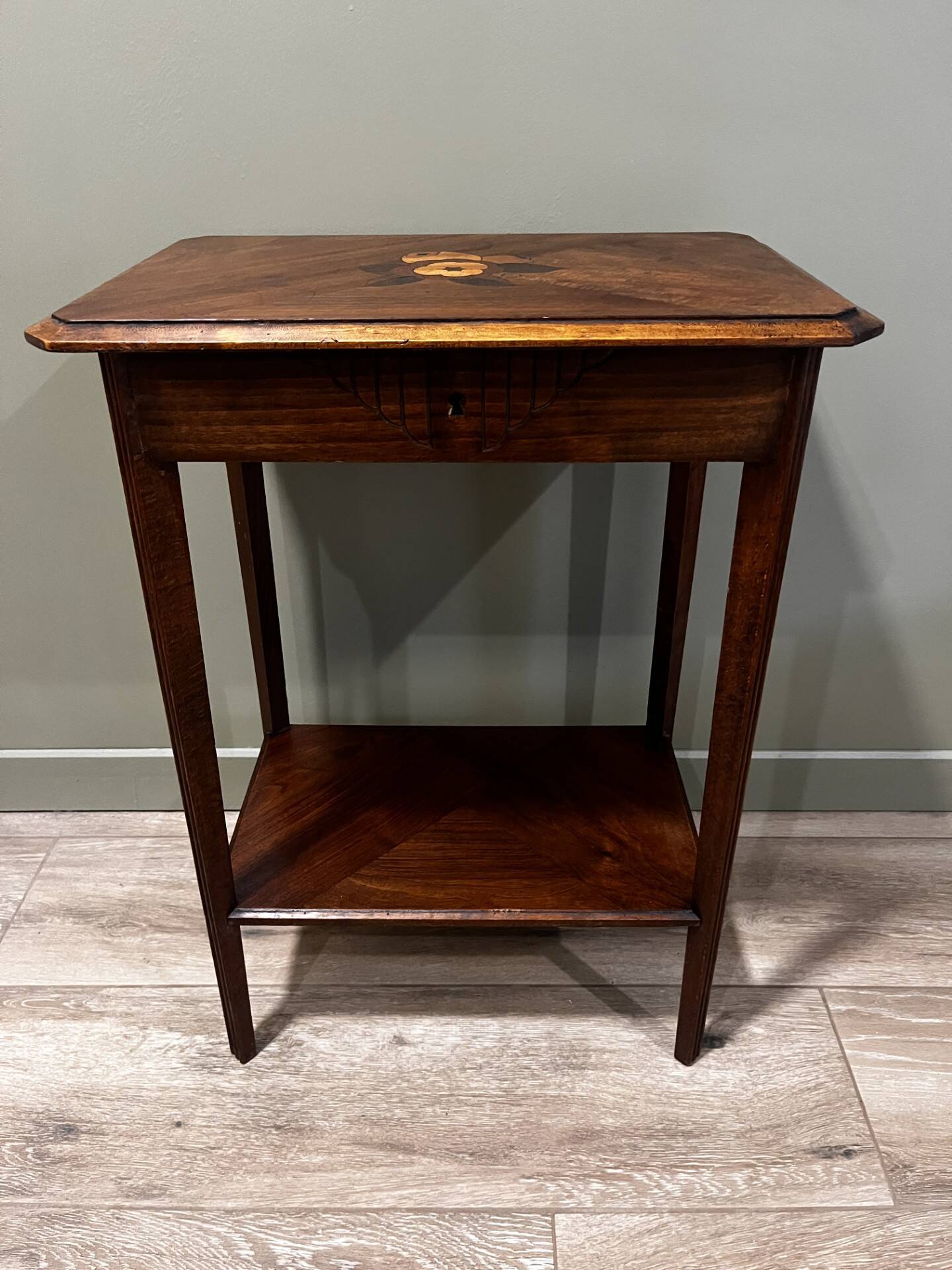 Marquetry stool