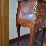 Pair of marquetry bedside tables