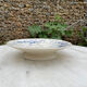Plate on pedestal iron earth / Creil-montereau