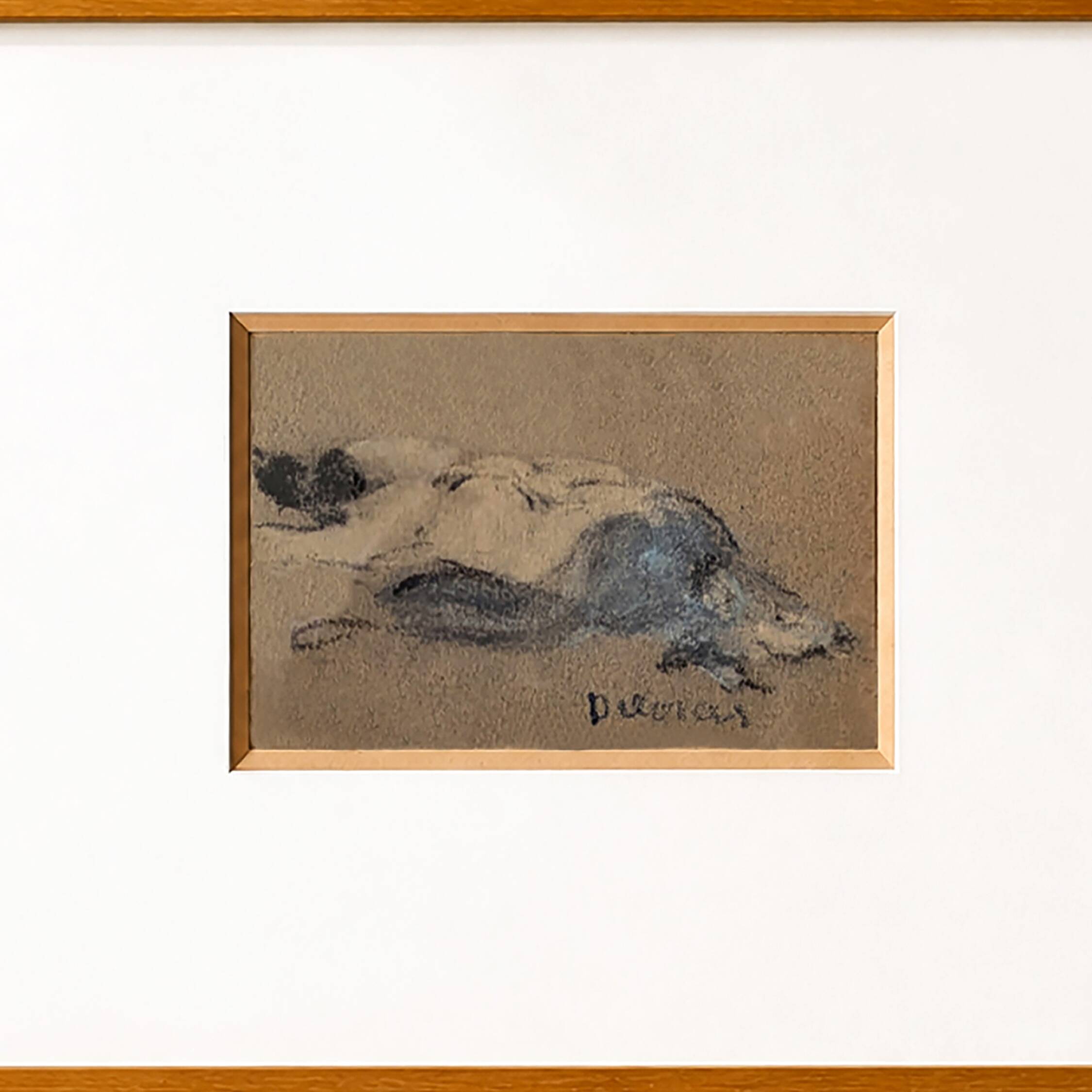 Henriette Deloras (1901-1941) – signed pastel – framed female nude