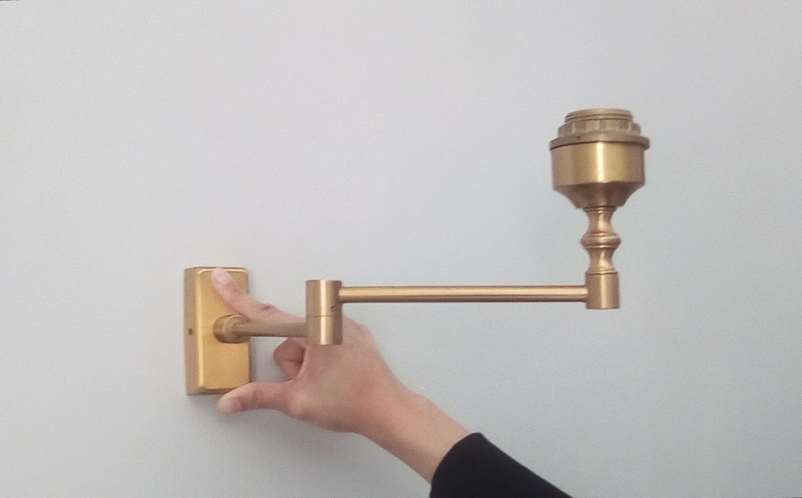 Pair of brass sconces 60/70s