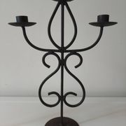 Raw wrought iron chandelier