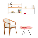 Étagère string en teck. Années 60