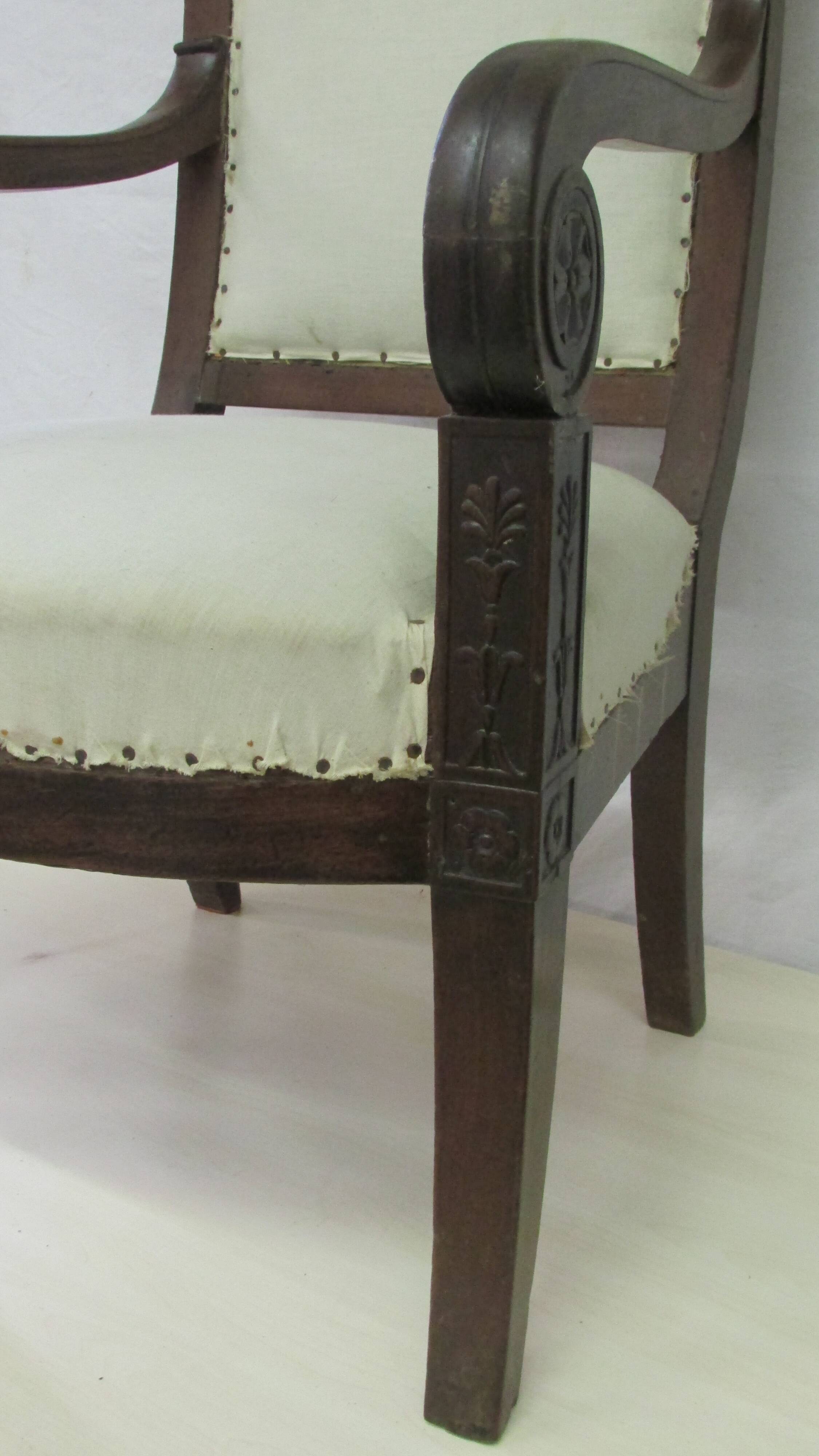Old armchair of the nineteenth century