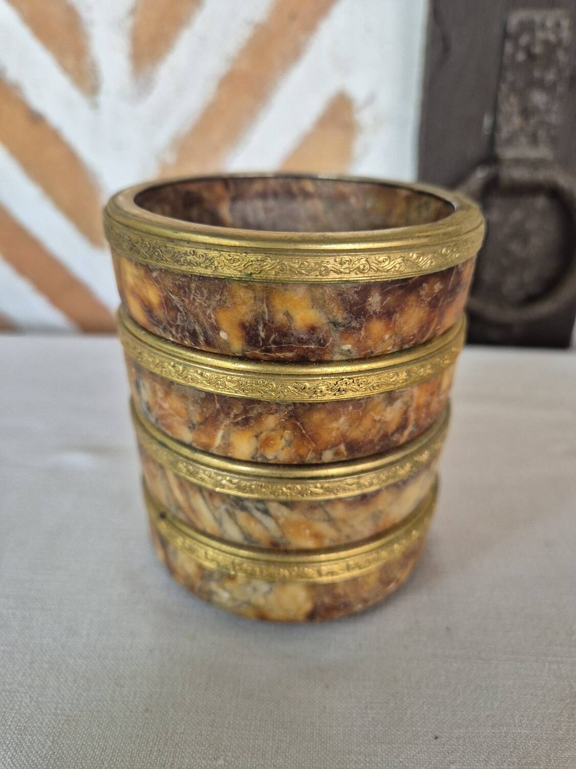 Cendriers coupelles marbre Italien vintage