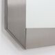 Vintage stainless steel mirror by Valenti 1970s 70x70cm