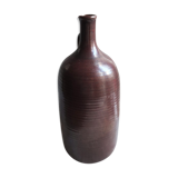 Large burgundy jar