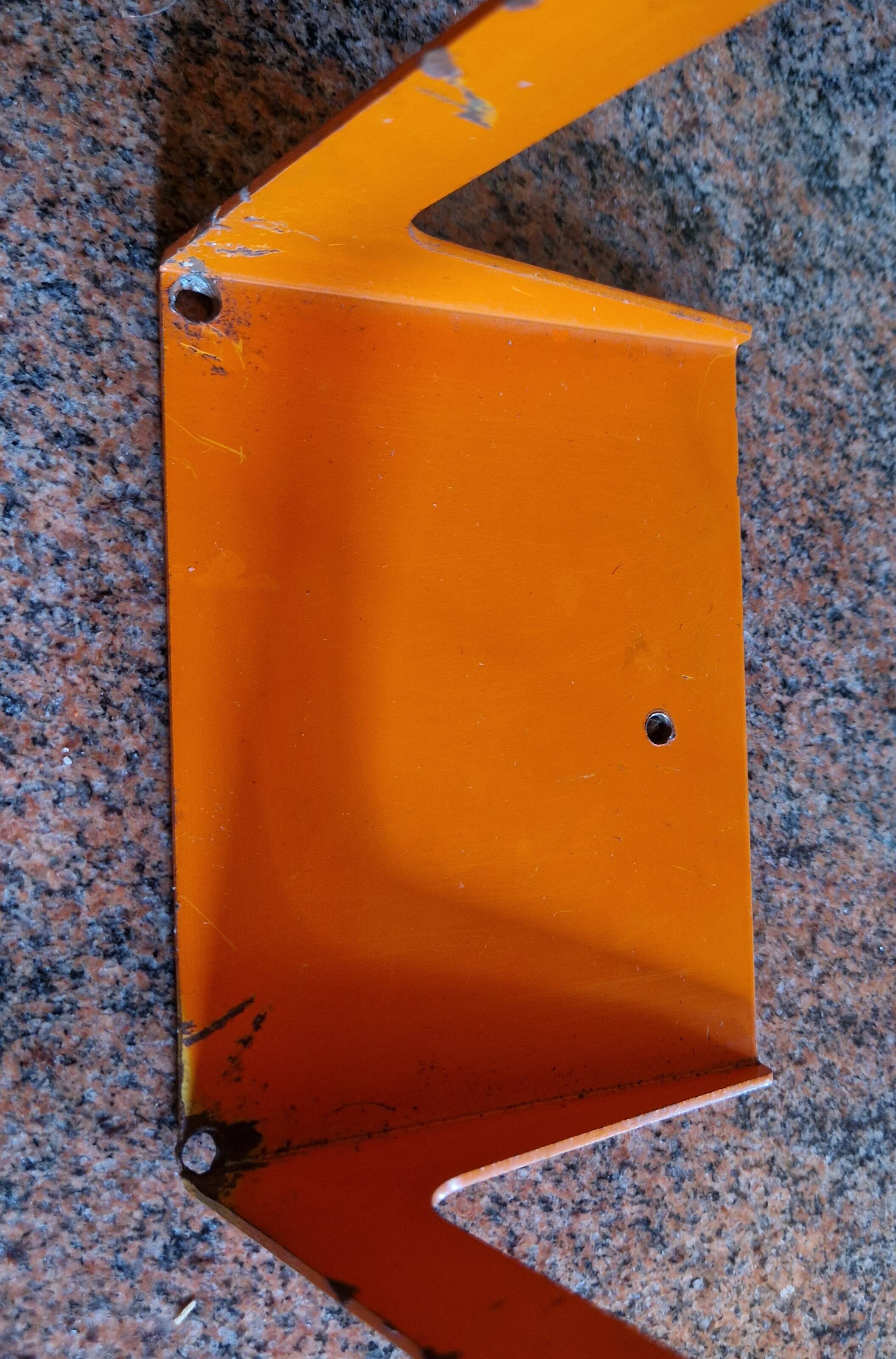 Orange space age spot lamp 1970