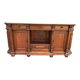 Buffet enfilade ancien aux bords arrondis en pitchpin fin 19eme