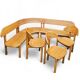 Very rare Ansager mobler set, table , sofa 3x chairs / corner bench