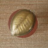 Empty pocket organic shape in brass gold metal bohemian country decoration