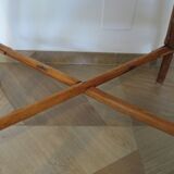 Wooden, bamboo and rattan game table, 1960s