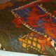 Kilim vintage fait main Sumak persan 70cm x 132cm (1940s)
