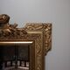 Mirror with pediment Louis XV style in wood and gilded stucco height 107cm