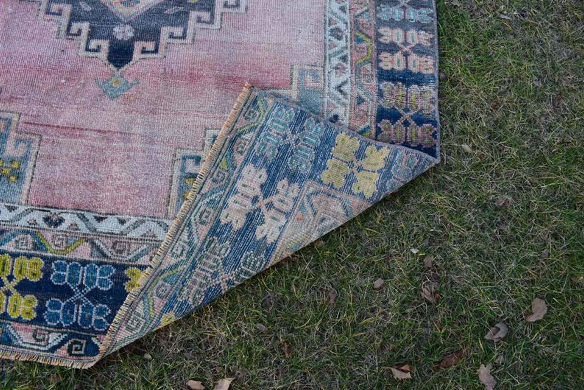 Vintage Turkish hallway rug 135x330 cm