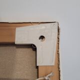 Old painting landscape boats trees 20th century