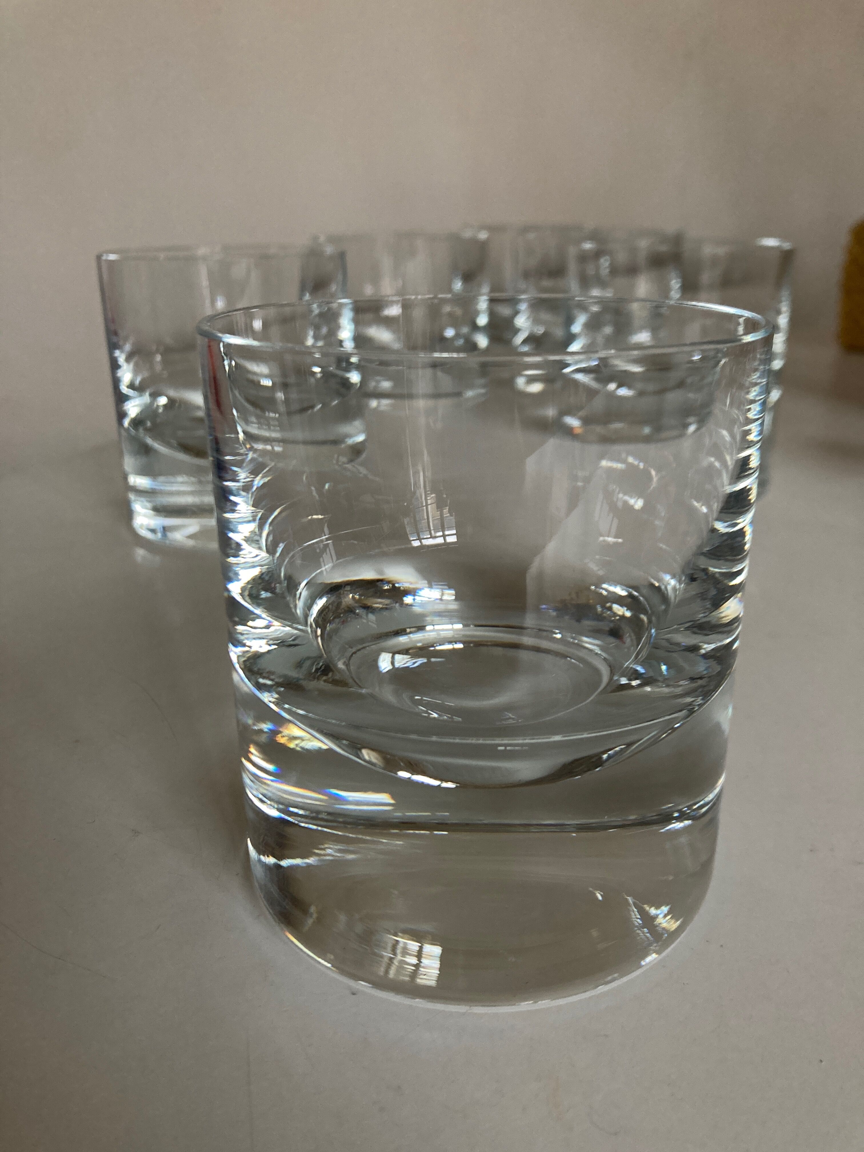 Set of 6 glasses solid cups XXL crystal 1970