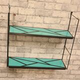 String style shelf 1960 geometric pattern 48x58x17