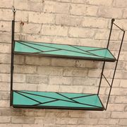 Etagere style string 1960 motif geometrique 48x58x17