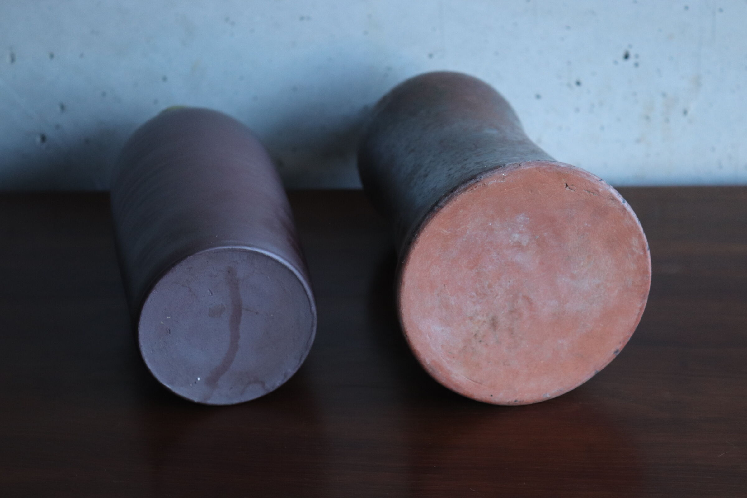 2 vintage ceramic bottles