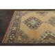 1970s Vintage Turkish Hand-Knotted Wool Cotton Orange Runner Rug 100x360