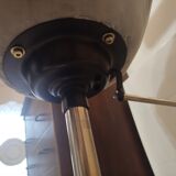 Space Age stool reupholstered, 70s-80s.