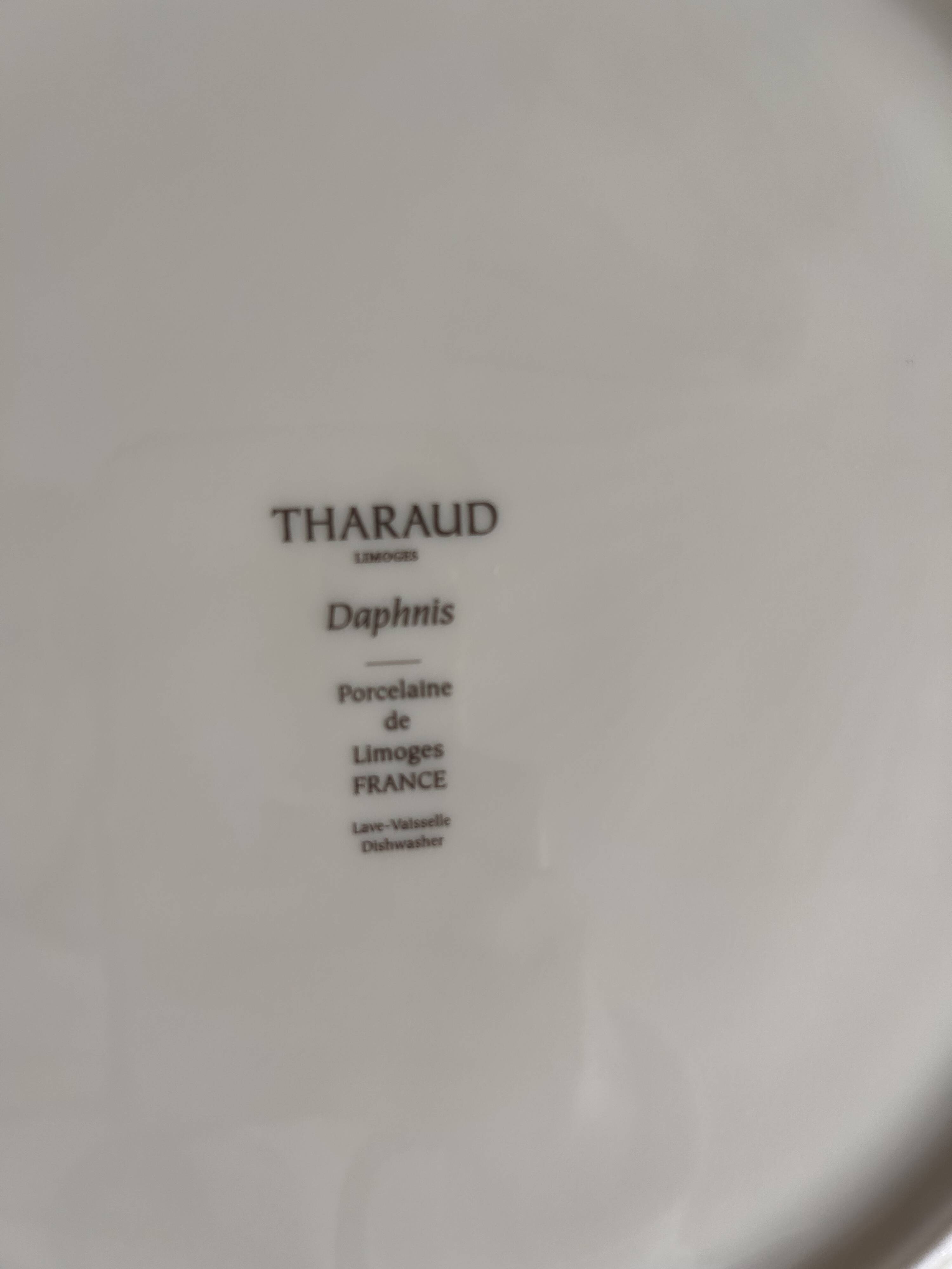Large Tharaud plates in Limoges porcelain