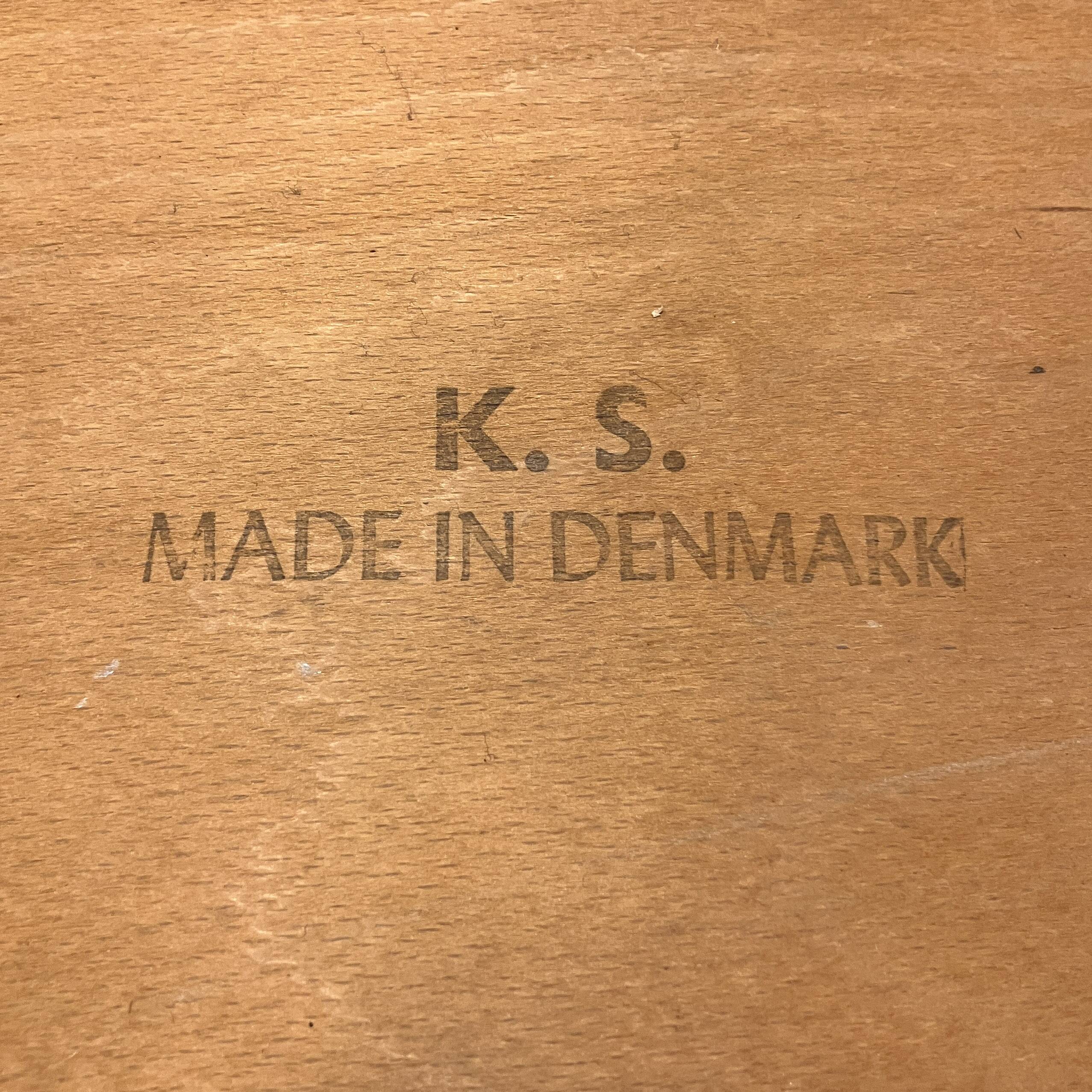 Set of 6 dining chairs by Henning Kjaernulf for Korup Stolefabrik, teak and leather, 1960s