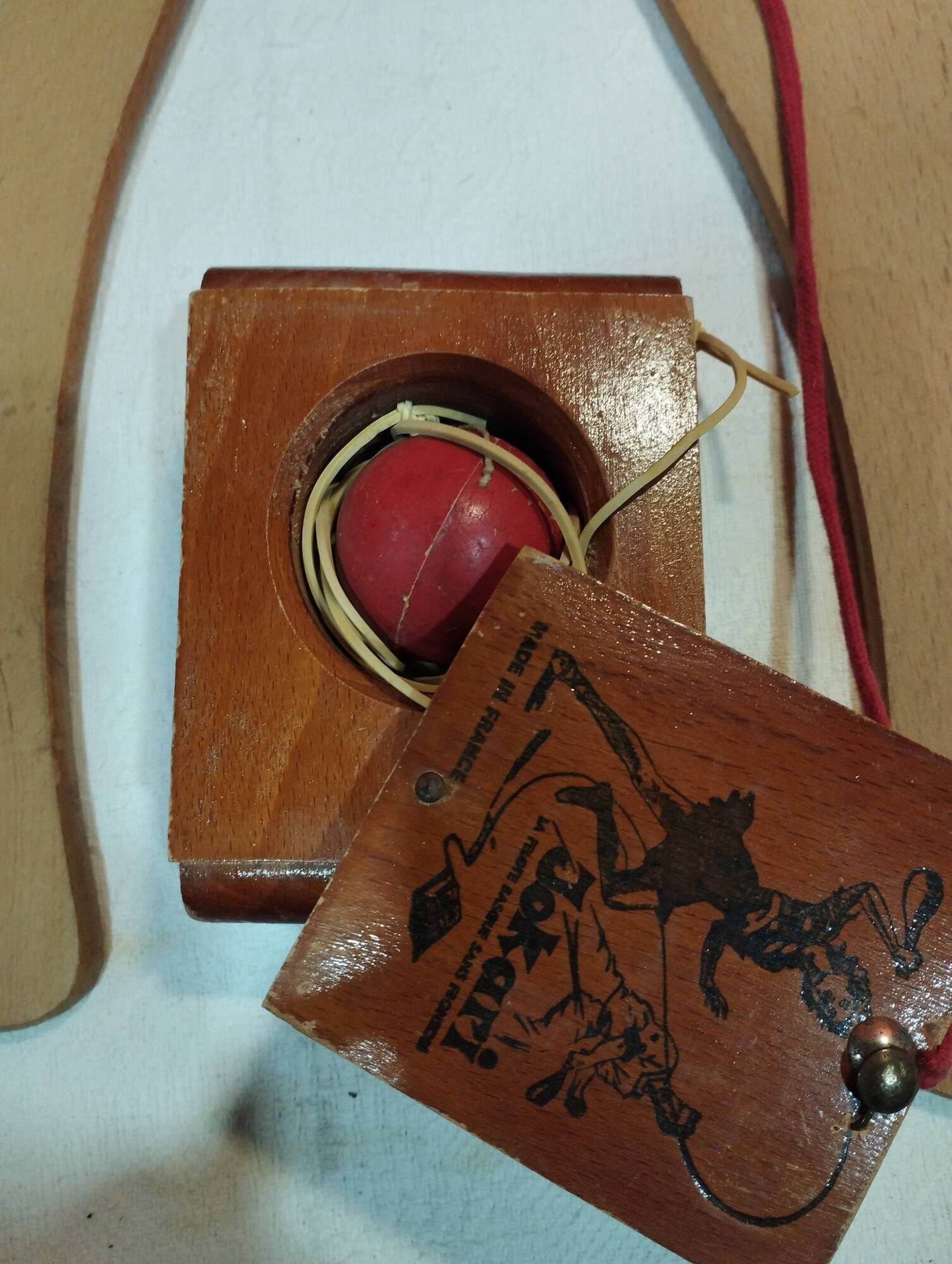 old wooden game: Jokari Adult - made in France