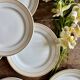 Set of 10 antique dessert plates - Auteuil from Lunéville