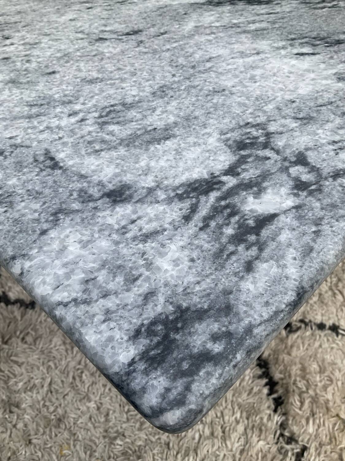 Vintage square marble coffee table from the 70s-80s.