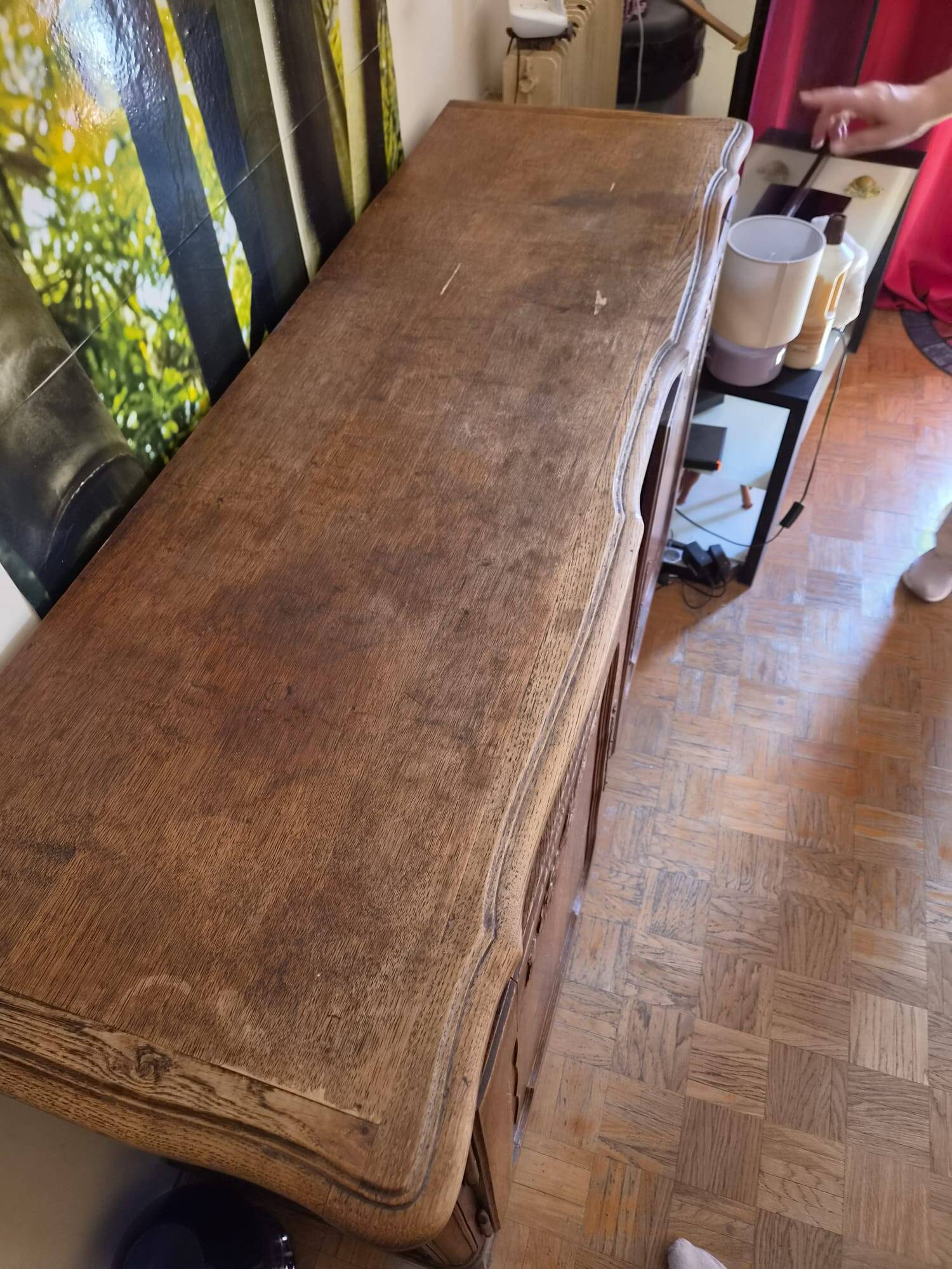 Buffet en bois style louis XV