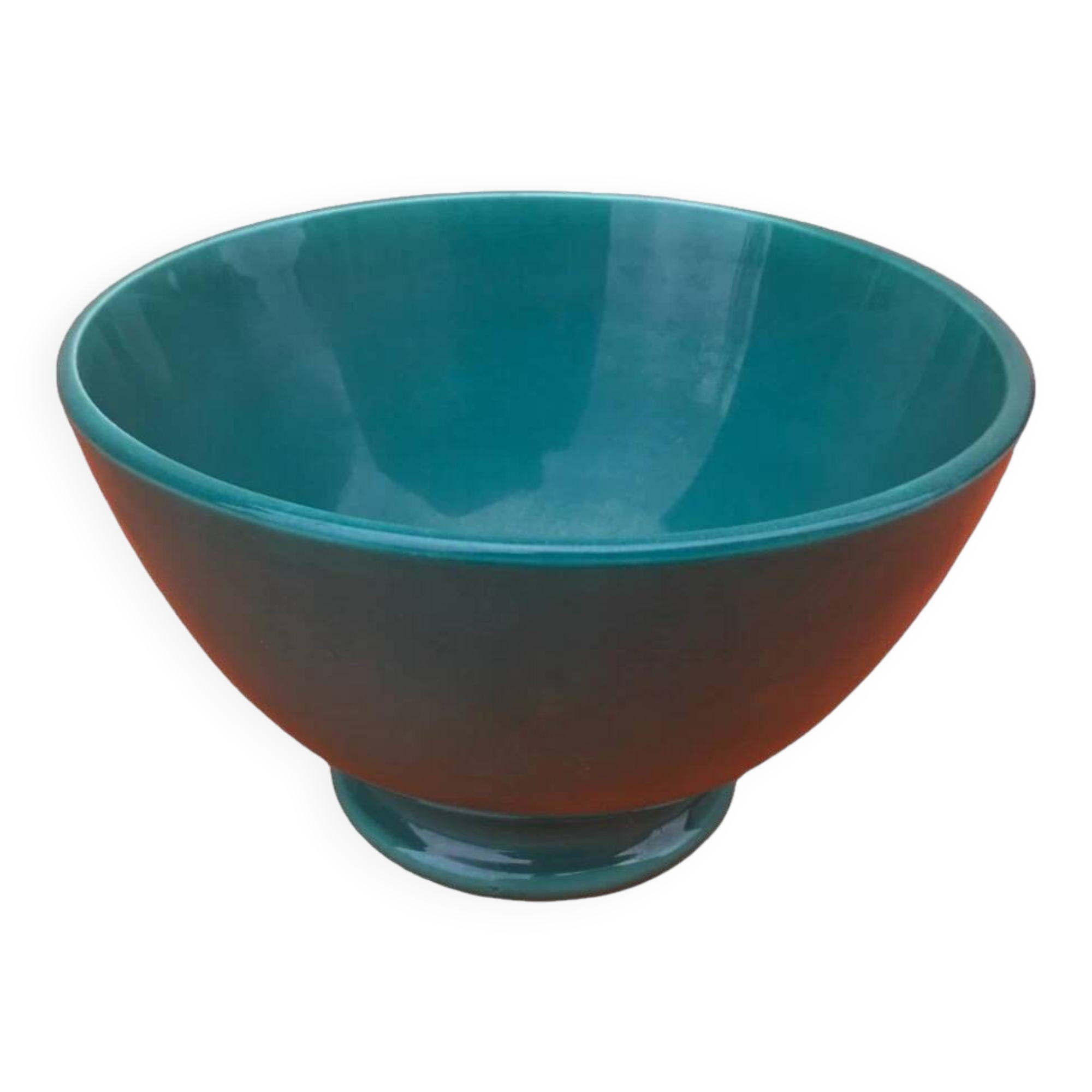 1940s Pedestal bowl Glazed ceramic
