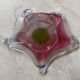 Pink and green Glass bowl by Josef Hospodka 1960s