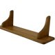 Vintage oak wall rack book shelf 1970s wood minimalist design