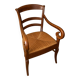 Empire armchair in solid walnut, early 19th century