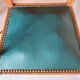 Fauteuils bridges en cuir vert