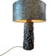 Vintage brutalist metal table lamp / floor lamp