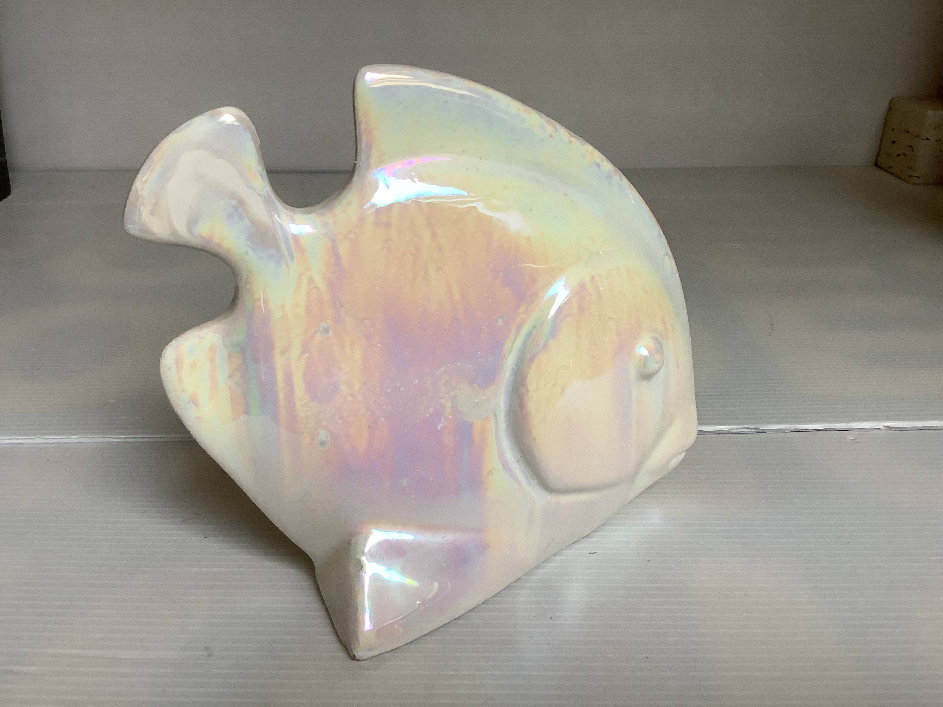 Iridescent white fish