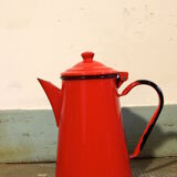 Decorative set of enameled kitchen appliances