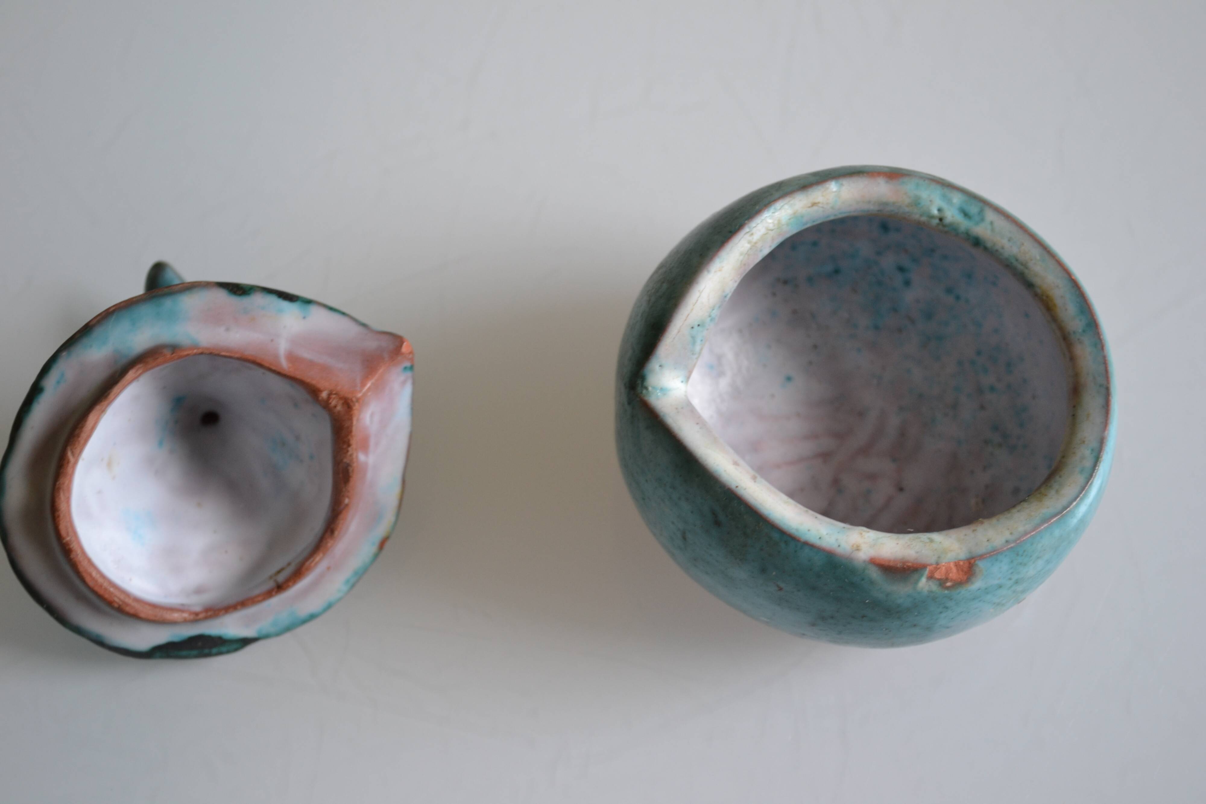 Signature ceramic fish-covered pot to identify.