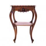 Small table with delicate carving, France, circa 1890.