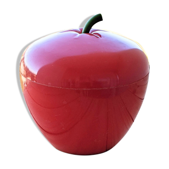 Vintage red apple ice bucket