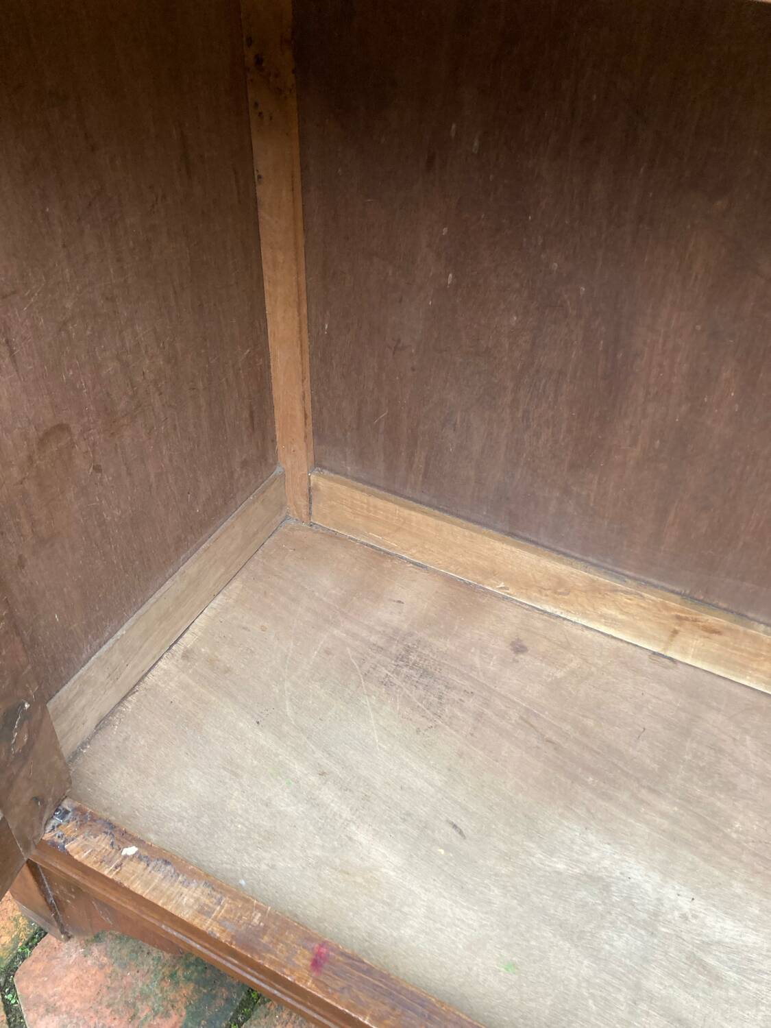 Vintage glass-fronted cabinet