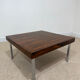 Vintage coffee table in rosewood and chrome steel – 1970s